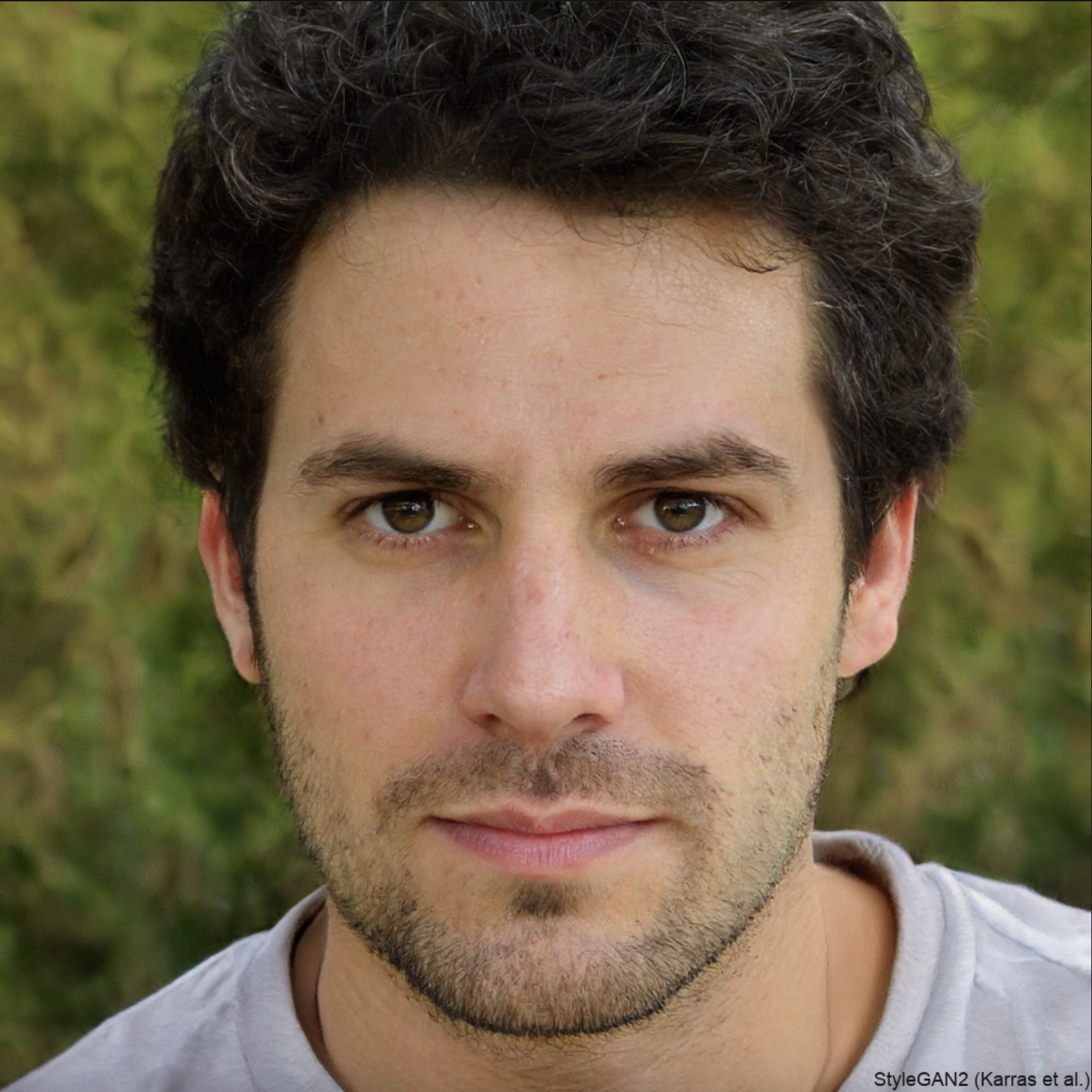 StyleGAN‑generated human face